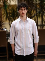 Solid Colour Plain Shirt - Image 4