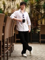 Solid Colour Plain Shirt - Image 7